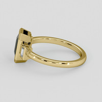 1.53 Ct. Bluish Green Sapphire Ring, 18K Yellow Gold 4