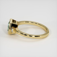 1.58 Ct. Bluish Green Sapphire Ring, 18K Yellow Gold 4