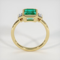 2.22 Ct. Emerald Ring, 18K Yellow Gold 3