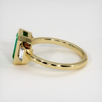 2.22 Ct. Emerald Ring, 18K Yellow Gold 4