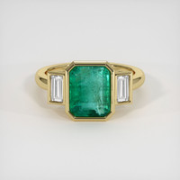 2.25 Ct. Emerald Ring, 18K Yellow Gold 1