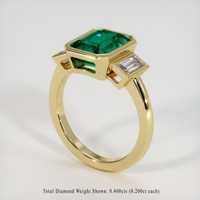 2.25 Ct. Emerald Ring, 18K Yellow Gold 2