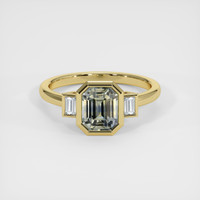 2.14 Ct. Bi Color Sapphire Ring, 18K Yellow Gold 1