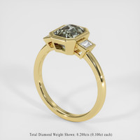 2.14 Ct. Bi Color Sapphire Ring, 18K Yellow Gold 2