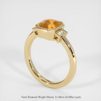 2.53 Ct. Sapphire Ring, 18K Yellow Gold 2