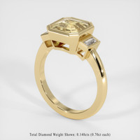 2.51 Ct. Yellow Sapphire Ring, 18K Yellow Gold 2