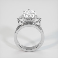 8.03 Ct. White Sapphire Ring, Platinum 950 3