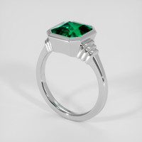 2.94 Ct. Emerald Ring, Platinum 950 2