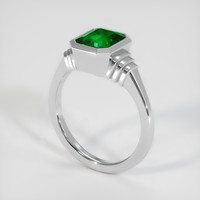 1.76 Ct. Emerald Ring, Platinum 950 2