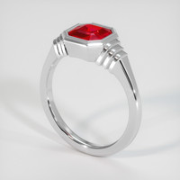 1.35 Ct. Ruby Ring, Platinum 950 2