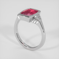 5.08 Ct. Pinkish Red Ruby Ring, Platinum 950 2