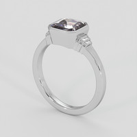 2.36 Ct. Bi Color Sapphire Ring, Platinum 950 2