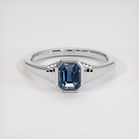 2.03 Ct. Blue Sapphire Ring, Platinum 950 1