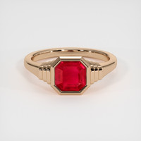 1.35 Ct. Ruby Ring, 14K Rose Gold 1