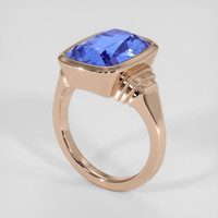 6.81 Ct. Blue Sapphire Ring, 18K Rose Gold 2