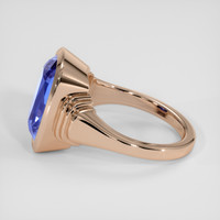 6.81 Ct. Blue Sapphire Ring, 18K Rose Gold 4