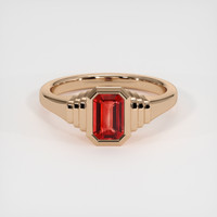 0.66 Ct. Red Andesine Ring, 18K Rose Gold 1