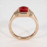 2.03 Ct. Ruby Ring, 18K Rose Gold 3