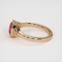 3.07 Ct. Purplish Red Ruby Ring, 18K Rose Gold 4