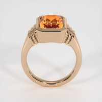 6.28 Ct. Orange Sapphire Ring, 18K Rose Gold 3