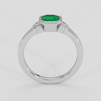 0.62 Ct. Emerald Ring, Silver 3