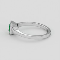0.62 Ct. Emerald Ring, Silver 4