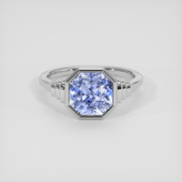 3.75 Ct. Blue Sapphire Ring, Silver 1