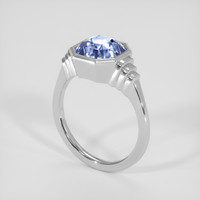 3.75 Ct. Blue Sapphire Ring, Silver 2