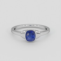 2.03 Ct. Blue Sapphire Ring, Silver 1