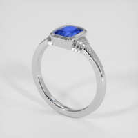 2.10 Ct. Blue Sapphire Ring, Silver 2