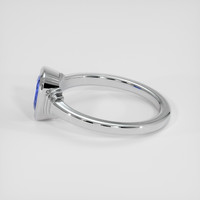 2.10 Ct. Blue Sapphire Ring, Silver 4