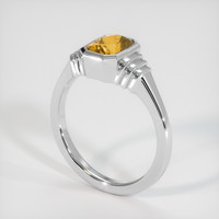 2.18 Ct. Bi Color Sapphire Ring, 14K White Gold 2