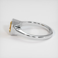 2.18 Ct. Bi Color Sapphire Ring, 14K White Gold 4