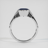5.33 Ct. Blue Sapphire Ring, 14K White Gold 3