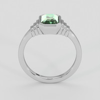 1.53 Ct. Bluish Green Sapphire Ring, 14K White Gold 3