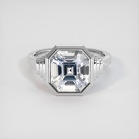 6.06 Ct. White Sapphire Ring, 14K White Gold 1