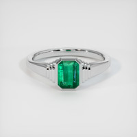 1.86 Ct. Emerald Ring, 18K White Gold 1