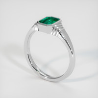 1.86 Ct. Emerald Ring, 18K White Gold 2