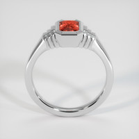 0.66 Ct. Red Andesine Ring, 18K White Gold 3