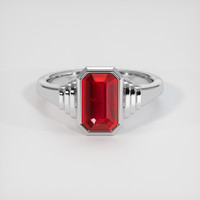 2.03 Ct. Ruby Ring, 18K White Gold 1