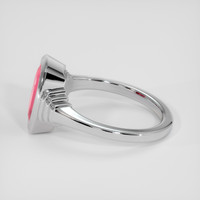 5.08 Ct. Pinkish Red Ruby Ring, 18K White Gold 4