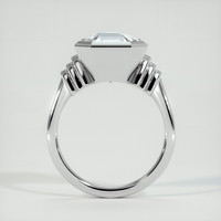6.06 Ct. White Sapphire Ring, 18K White Gold 3