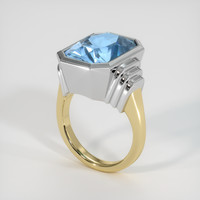 10.48 Ct. Gemstone Ring, 14K White & Yellow 2