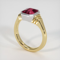 2.53 Ct. Gemstone Ring, 14K White & Yellow 2