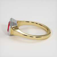 1.35 Ct. Ruby Ring, 14K White & Yellow 4