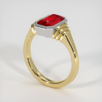 2.03 Ct. Ruby Ring, 18K White & Yellow 2