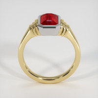 2.03 Ct. Ruby Ring, 18K White & Yellow 3