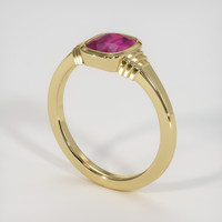 2.54 Ct. Pinkish Red Ruby Ring, 10K Yellow Gold 2
