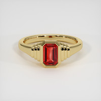 0.66 Ct. Gemstone Ring, 14K Yellow Gold 1