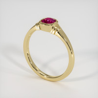 1.22 Ct. Ruby Ring, 14K Yellow Gold 2